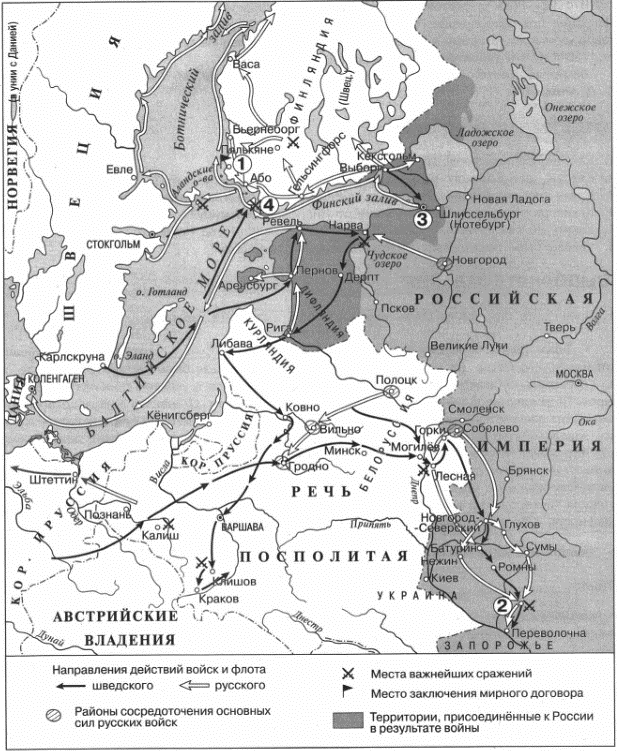 Напишите название войны основные сражения и итоги которой обозначены на схеме
