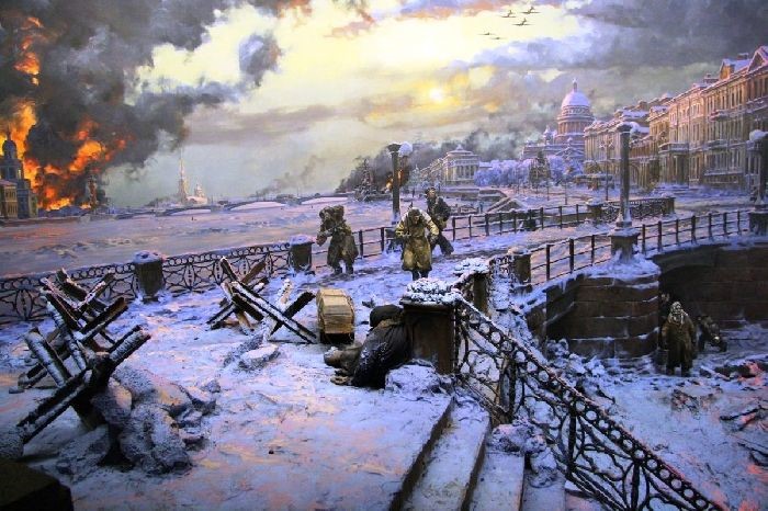 Картина "Блокадный Ленинград"
